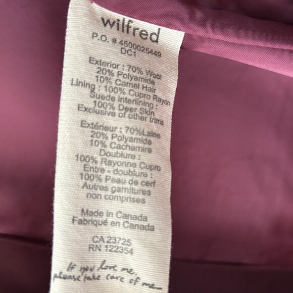 Wilfred Long Black Wool Coat - Picture 12 of 14